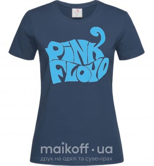Женская футболка PINK FLOYD графити Темно-синий фото