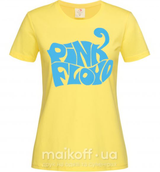 Женская футболка PINK FLOYD графити Лимонный фото