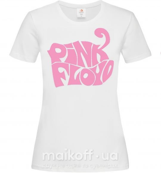 Женская футболка PINK FLOYD графити Белый фото