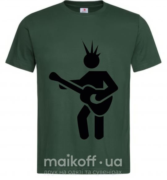 Мужская футболка GUITAR-MAN Темно-зеленый фото
