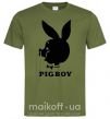 Чоловіча футболка PIGBOY Оливковий фото