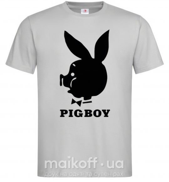Чоловіча футболка PIGBOY Сірий фото
