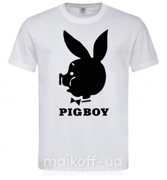 Мужская футболка PIGBOY Белый фото
