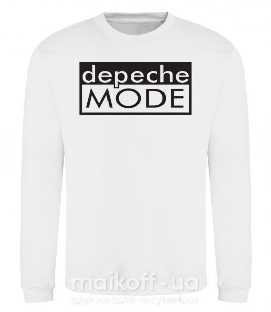 Свитшот DEPECHE MODE Логотип Белый фото