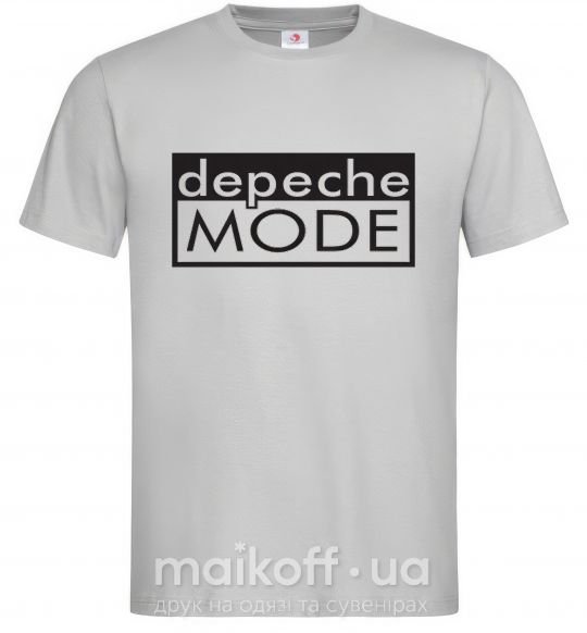 Мужская футболка DEPECHE MODE Логотип Серый фото