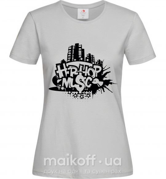 Женская футболка HIP HOP Серый фото