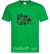 Мужская футболка ROCK Music знак Зеленый фото