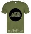 Мужская футболка ARCTIC MONKEYS ROUND Оливковый фото