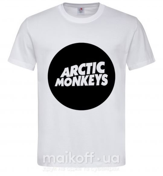 Мужская футболка ARCTIC MONKEYS ROUND Белый фото