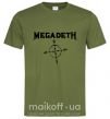 Мужская футболка MEGADETH Оливковый фото