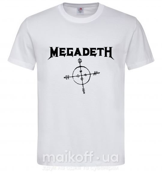 Мужская футболка MEGADETH Белый фото