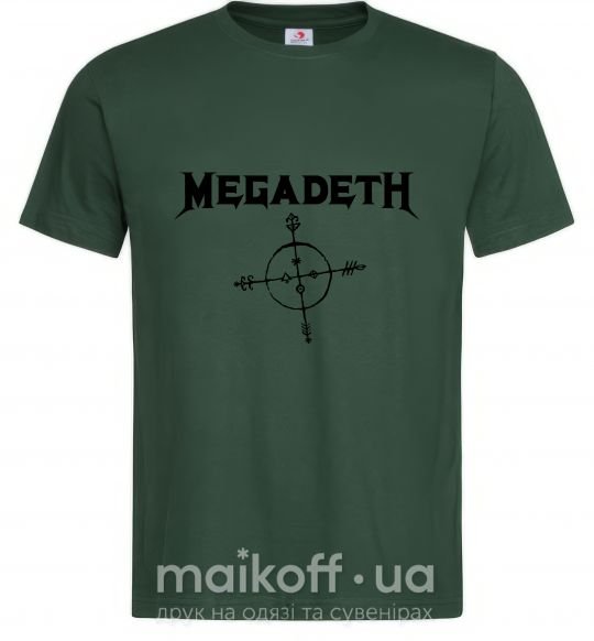 Мужская футболка MEGADETH Темно-зеленый фото