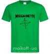 Мужская футболка MEGADETH Зеленый фото