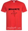Мужская футболка MEGADETH Красный фото