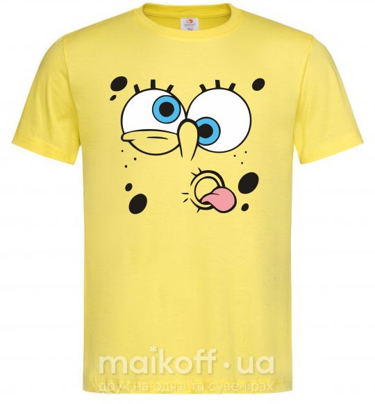 Чоловіча футболка Sponge Bob кривляется Лимонний фото