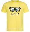 Мужская футболка Sponge Bob лицо умника Лимонный фото