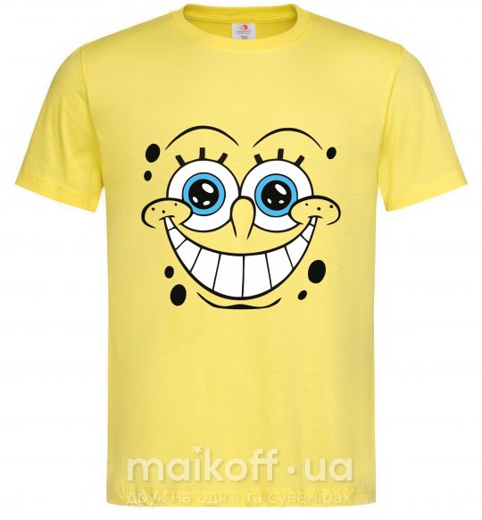 Мужская футболка Sponge Bob ухмыляющееся лицо Лимонный фото