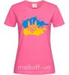 Женская футболка Герб і Прапор - фарби Ярко-розовый фото