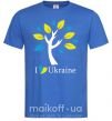 Чоловіча футболка Україна - дерево Яскраво-синій фото