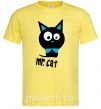 Чоловіча футболка MR. CAT Лимонний фото