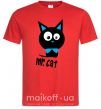 Мужская футболка MR. CAT Красный фото
