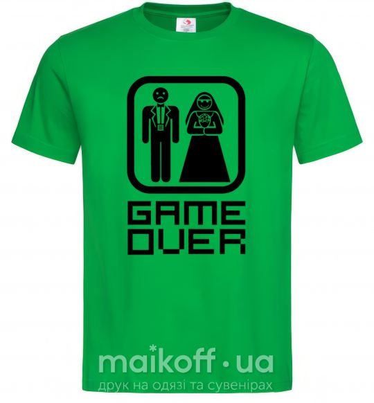 Мужская футболка GAME OVER 8BIT Зеленый фото