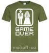 Мужская футболка GAME OVER 8BIT Оливковый фото