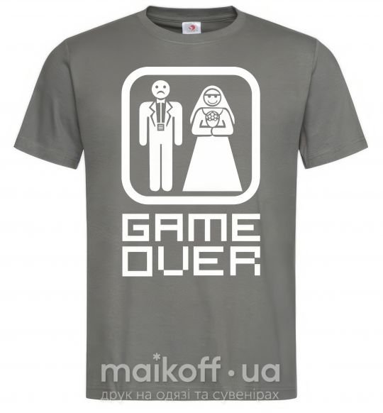 Мужская футболка GAME OVER 8BIT Графит фото