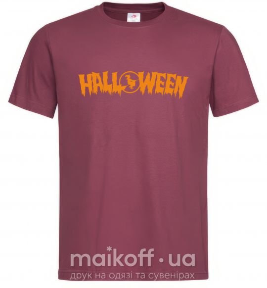 Чоловіча футболка Halloween Бордовий фото
