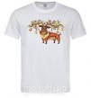 Мужская футболка Deer lights Белый фото