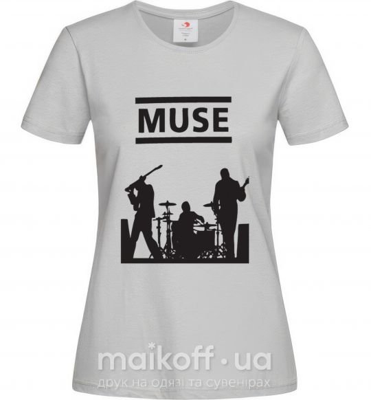 Женская футболка Muse siluet Серый фото