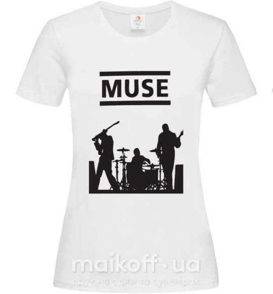 Женская футболка Muse siluet Белый фото