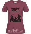 Жіноча футболка Muse siluet Бордовий фото