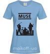 Женская футболка Muse siluet Голубой фото