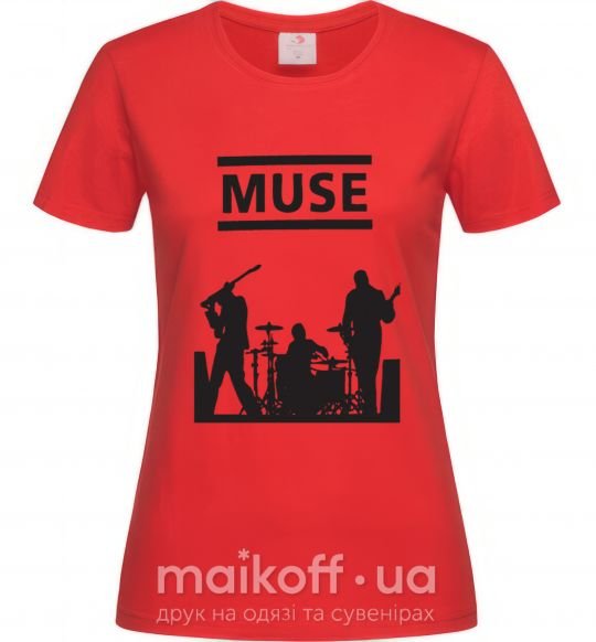 Женская футболка Muse siluet Красный фото