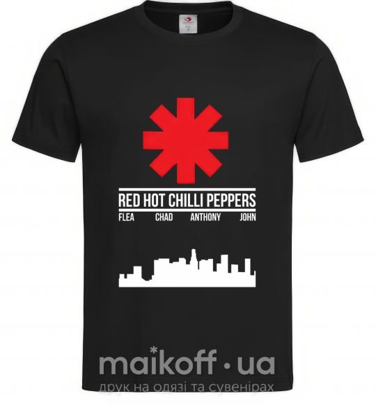 Мужская футболка Red hot chili peppers city Черный фото