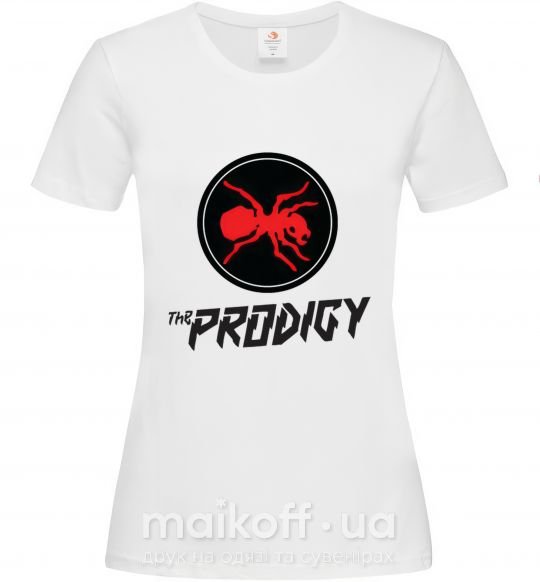Жіноча футболка The prodigy Білий фото