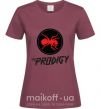 Женская футболка The prodigy Бордовый фото