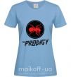 Жіноча футболка The prodigy Блакитний фото