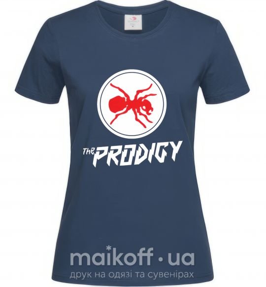 Женская футболка The prodigy Темно-синий фото