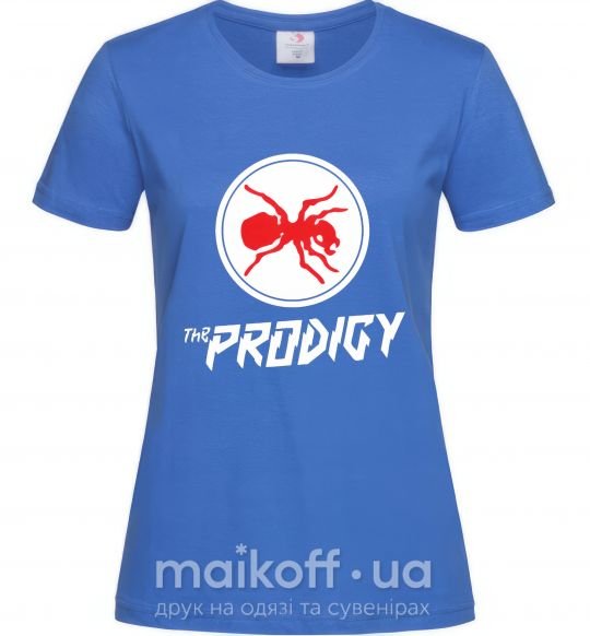 Женская футболка The prodigy Ярко-синий фото