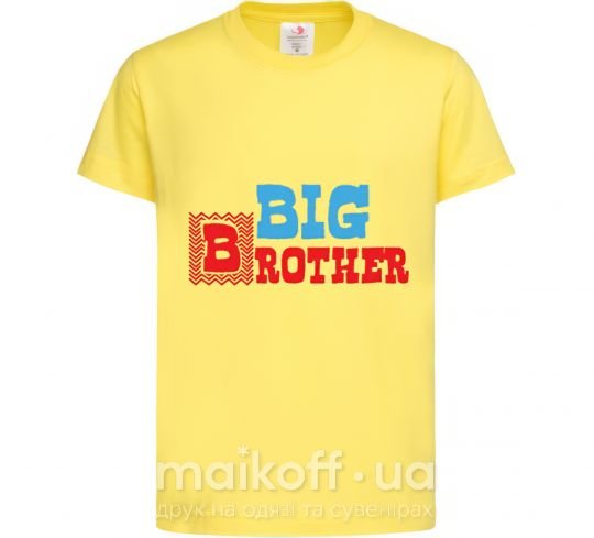 Дитяча футболка Big brother Лимонний фото