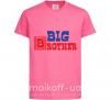 Детская футболка Big brother Ярко-розовый фото