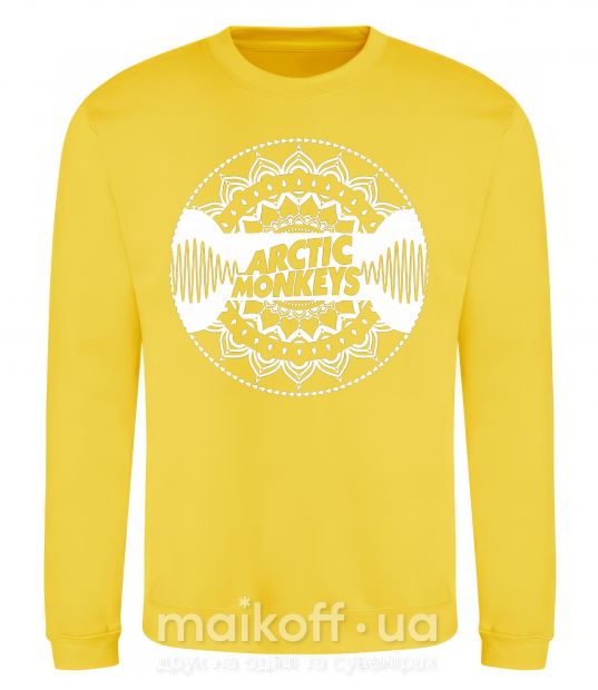 Свитшот Arctic monkeys Logo Солнечно желтый фото