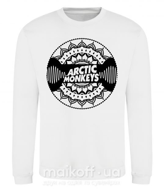 Свитшот Arctic monkeys Logo Белый фото
