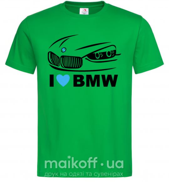 Мужская футболка Love bmw Зеленый фото