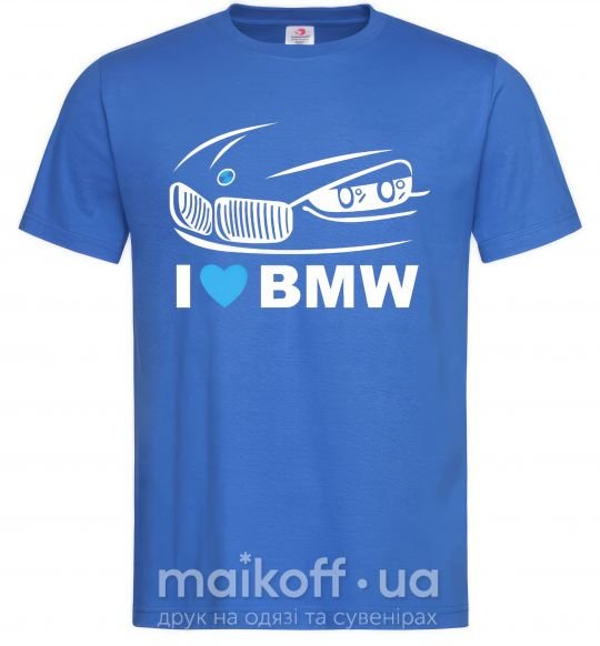 Чоловіча футболка Love bmw Яскраво-синій фото