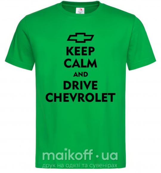Мужская футболка Drive chevrolet Зеленый фото