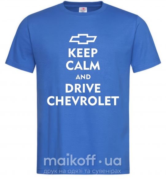 Мужская футболка Drive chevrolet Ярко-синий фото