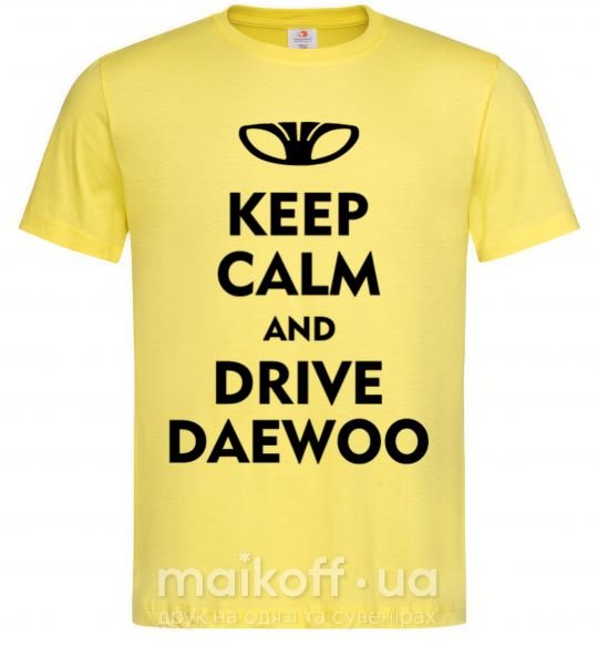 Мужская футболка Drive daewoo Лимонный фото